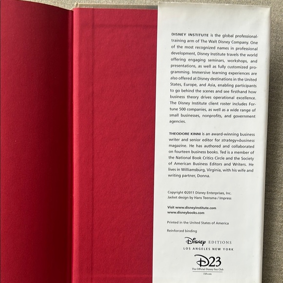 Disney Institute 'Be Our Guest' Book - Picture 3 of 5